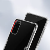 Противоударен Силиконов Калъф за Samsung S20, Nillkin Shockproof Case, Прозрачен (8)