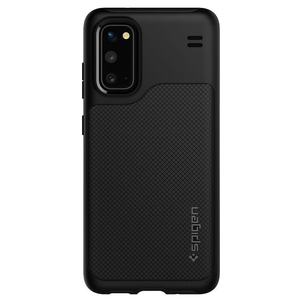 Противоударен Хибриден Калъф за Samsung S20, Spigen Hybrid NX Case, Черен (2)
