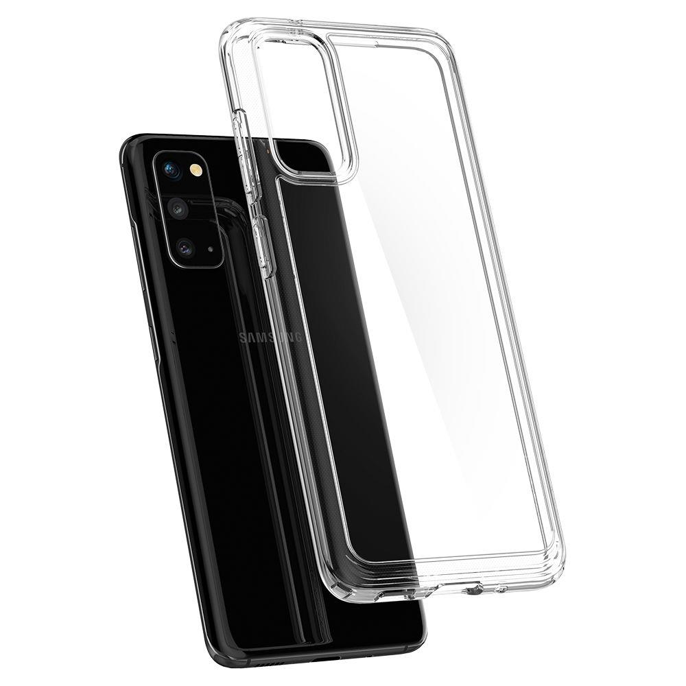 Противоударен Хибриден Калъф за Samsung S20, Spigen Ultra Hybrid Case, Прозрачен (4)