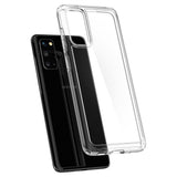 Противоударен Хибриден Калъф за Samsung S20, Spigen Ultra Hybrid Case, Прозрачен (4)