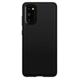 Противоударен Силиконов Калъф за Samsung S20, Spigen Liquid Air Case, Черен (5)