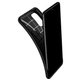 Противоударен Силиконов Калъф за Samsung S20, Spigen Liquid Air Case, Черен (3)