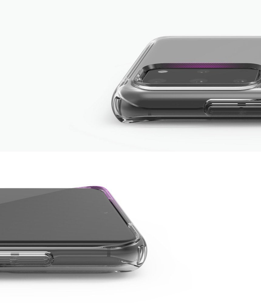 Противоударен Силиконов Калъф за Samsung S20 Plus, Ringke Air S Case, Прозрачен (3)