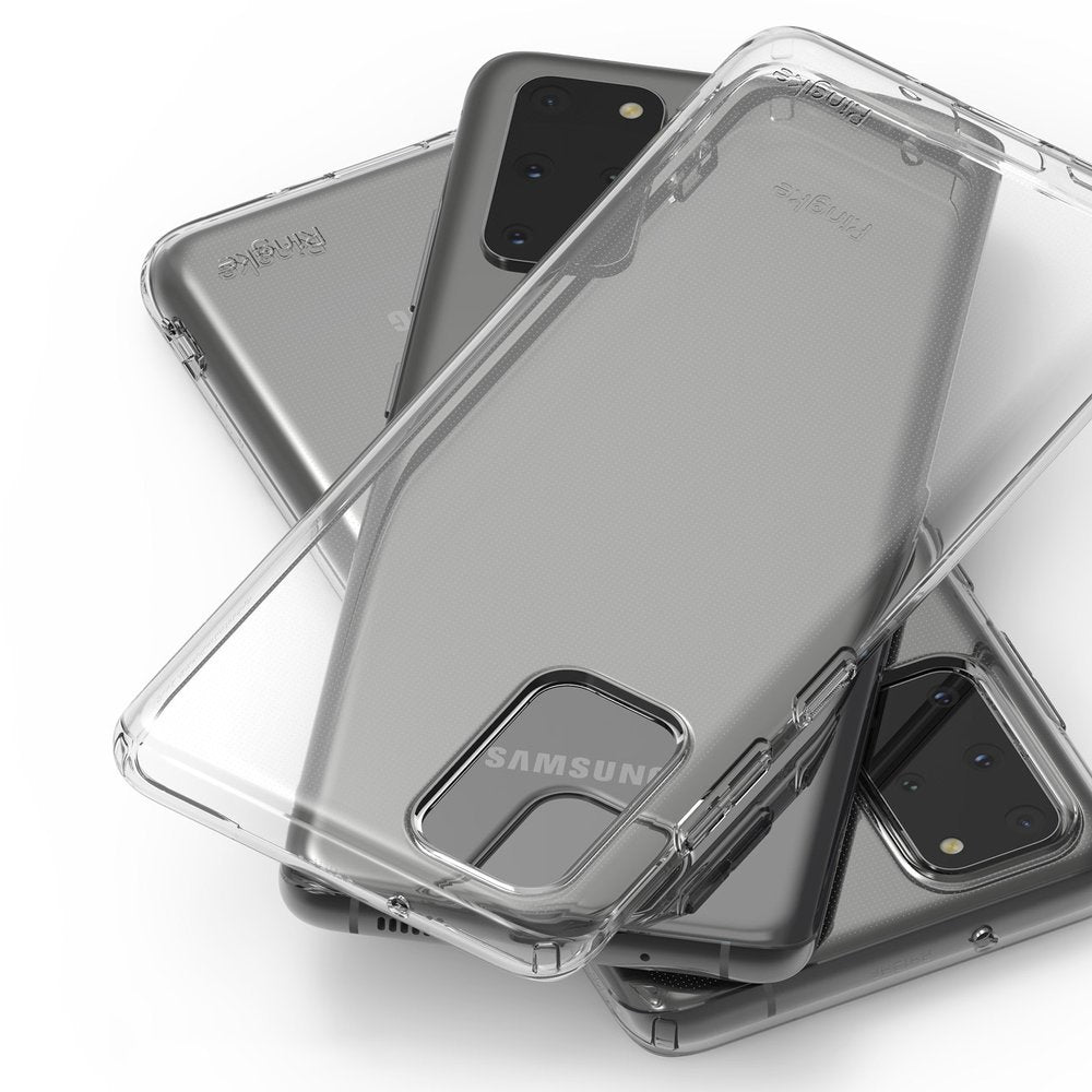 Противоударен Силиконов Калъф за Samsung S20 Plus, Ringke Air S Case, Прозрачен (4)