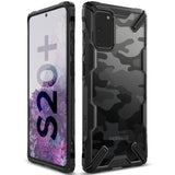 Противоударен Хибриден Калъф за Samsung S20 Plus, Ringke Fusion X Camouflage Case, Черен (3)