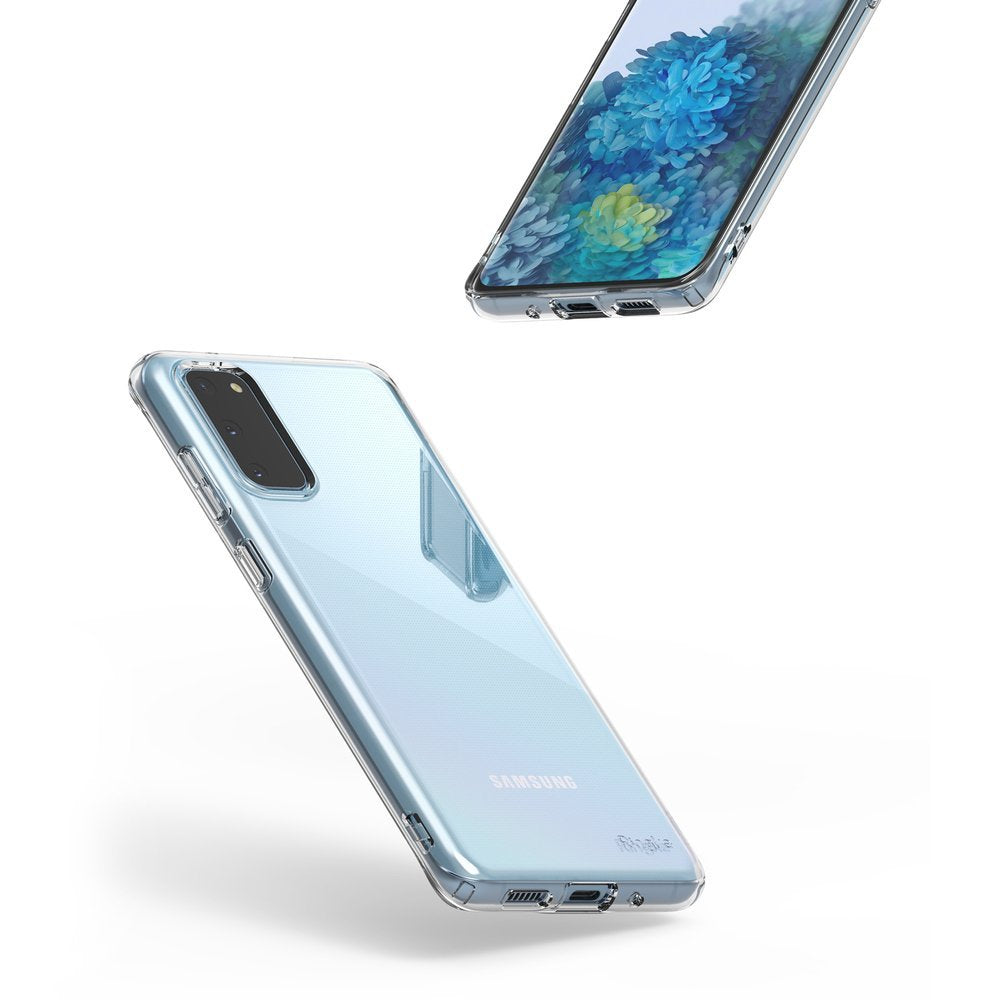 Противоударен Силиконов Калъф за Samsung S20, Ringke Air S Case, Прозрачен (4)
