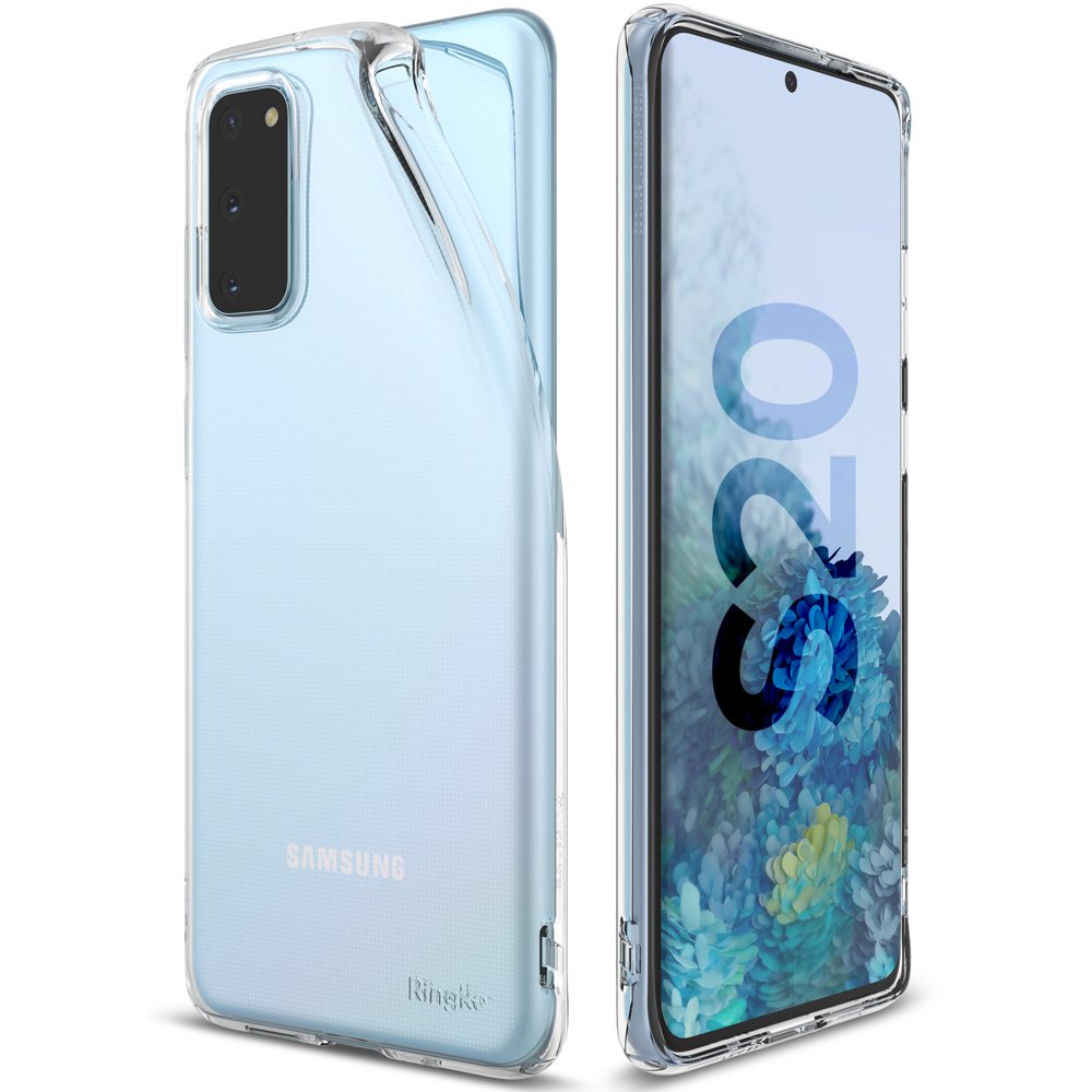 Противоударен Силиконов Калъф за Samsung S20, Ringke Air S Case, Прозрачен (8)