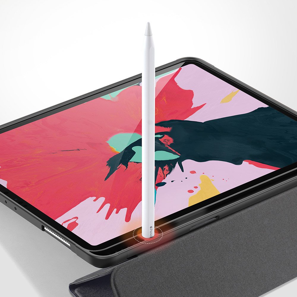 Калъф с Pen Поставка за iPad Pro 12.9" 2022-2018/ Air 13, Dux Ducis Domo Case, Черен (2)