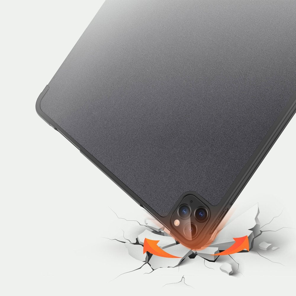 Калъф с Pen Поставка за iPad Pro 12.9" 2022-2018/ Air 13, Dux Ducis Domo Case, Черен (7)
