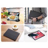 Калъф с Pen Поставка за iPad Pro 12.9" 2022-2018/ Air 13, Dux Ducis Domo Case, Черен (9)