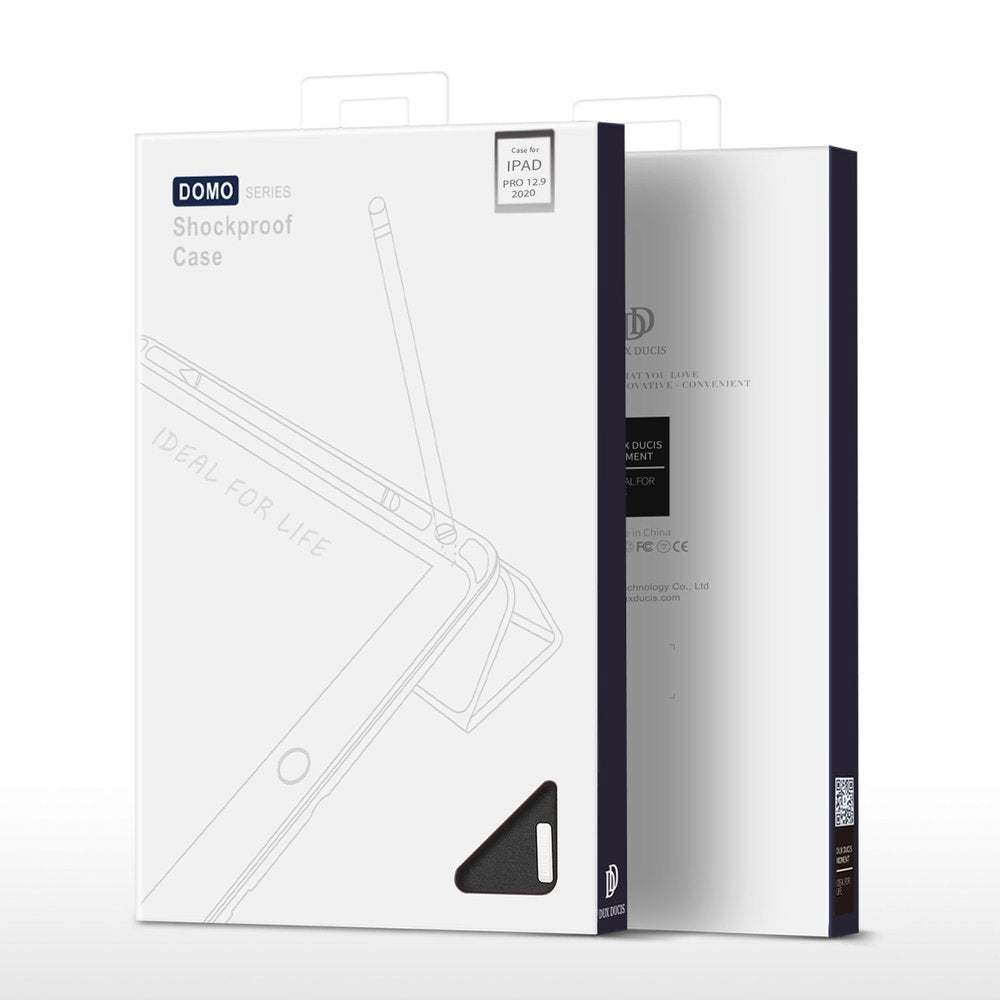 Калъф с Pen Поставка за iPad Pro 12.9" 2022-2018/ Air 13, Dux Ducis Domo Case, Черен (10)