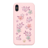 Калъф с Камъни Swarowski за iPhone XS/X, Kingxbar Petal Case, Розов (2)