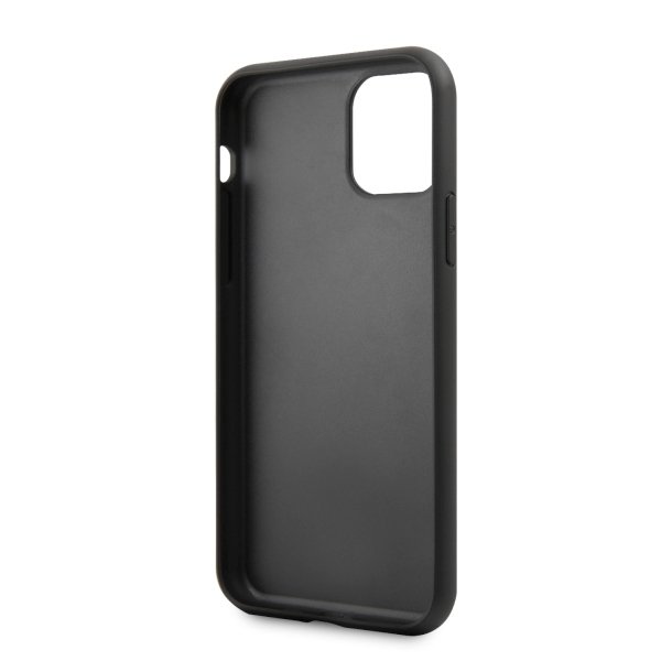 Луксозен Калъф за iPhone 11 Pro, Karl Lagerfeld Iconic Glitter Head Case, Черен (6)