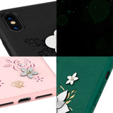 Калъф с Камъни Swarowski за iPhone XS/X, Kingxbar Petal Case, Розов (3)