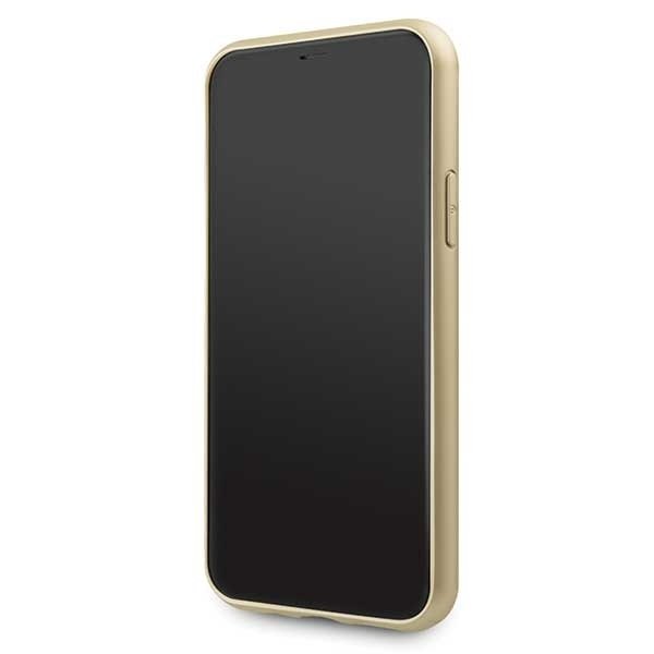 Луксозен Кожен Калъф за iPhone 11 Pro, Guess Charms Case, Кафяв (6)