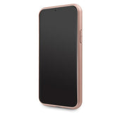 Луксозен Кожен Калъф за iPhone 11 Pro, Guess Leather Case, Розов (5)