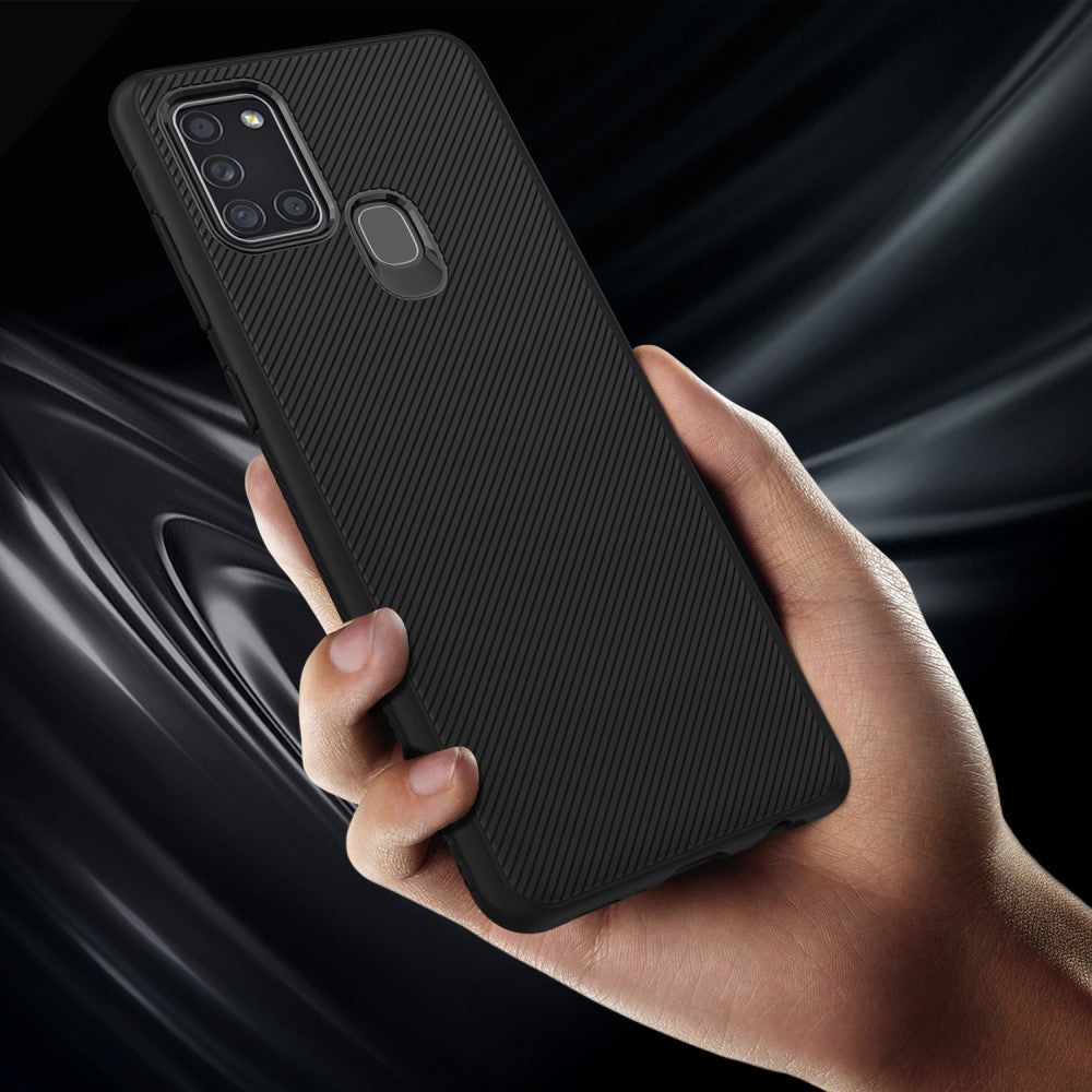 Силиконов Калъф за Samsung A21S, Twill Case, Черен (3)