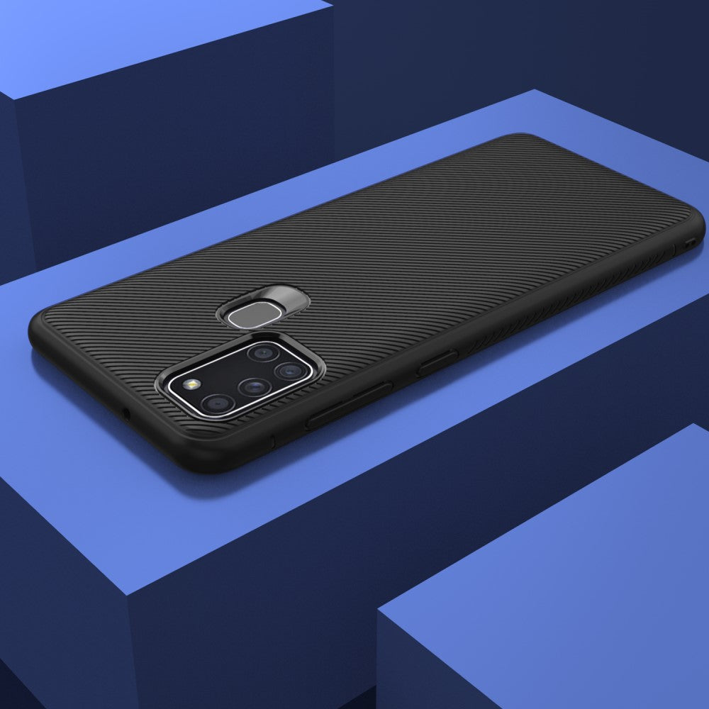 Силиконов Калъф за Samsung A21S, Twill Case, Черен (5)