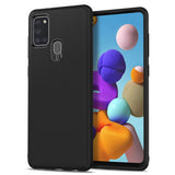 Силиконов Калъф за Samsung A21S, Twill Case, Черен