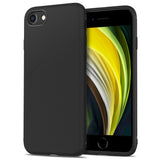 Силиконов Калъф за iPhone SE 2022/2020 8/7, Twill Case, Черен (2)