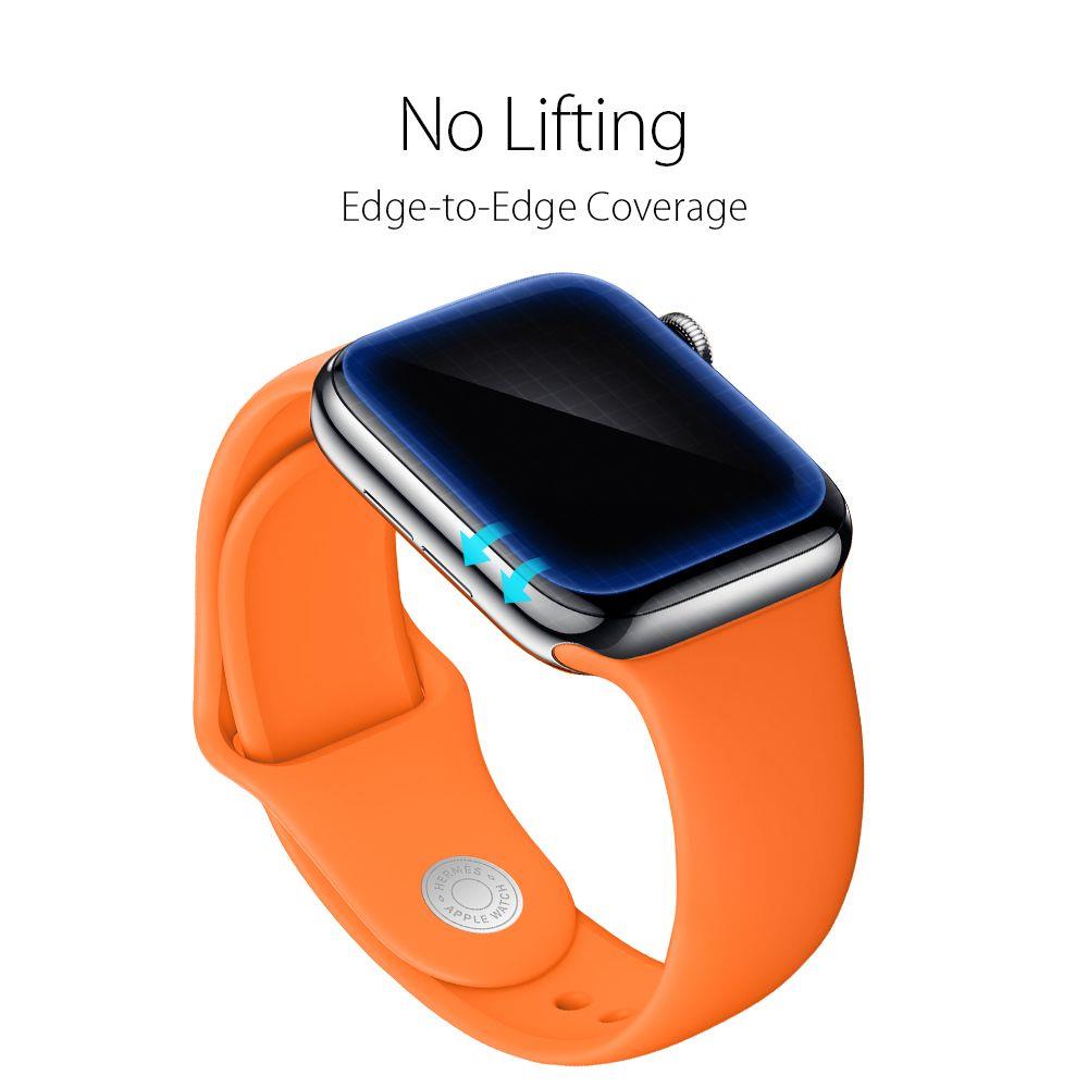 Удароустойчив Протектор за Apple Watch SE/ 6/ 5/ 4 44 mm, Spigen Neoflex Glass, Прозрачен (4)