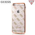 Луксозен Силиконов Калъф за iPhone SE/5s/5, Guess Silicone Case, Златист