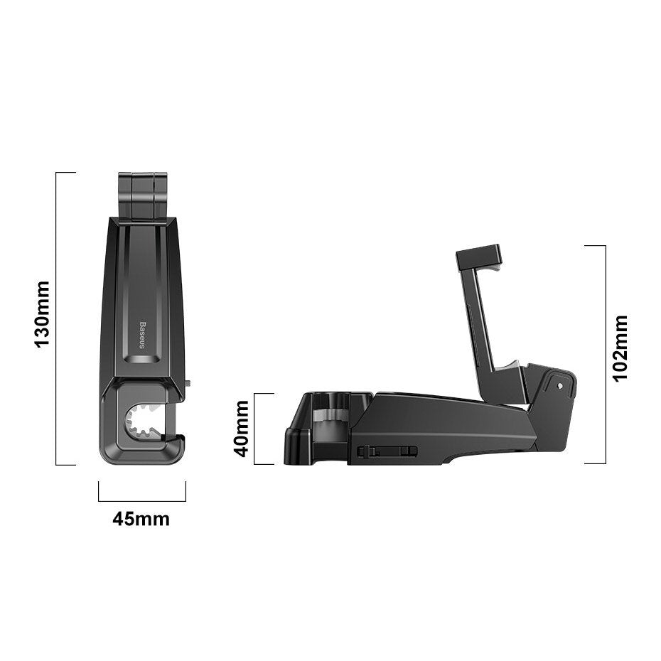 Стойка за Облегалката на Автомобилна Седялка, Baseus Car Mount, Черен (5)