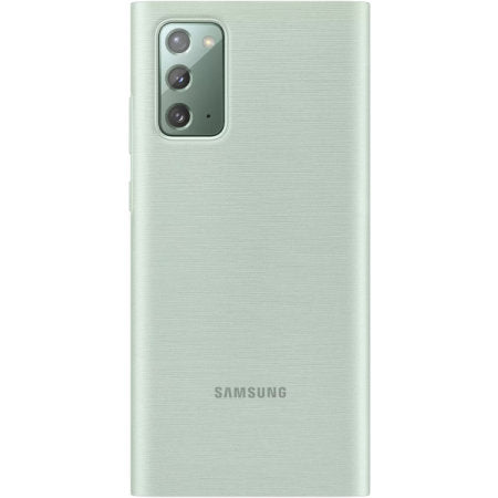 Оригинален Активен Калъф за Samsung Note 20 Clear View Cover Book Case Ef-Zn980cme, Зелен (4)
