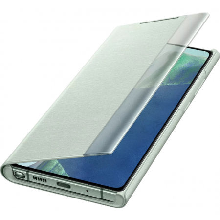 Оригинален Активен Калъф за Samsung Note 20 Clear View Cover Book Case Ef-Zn980cme, Зелен (2)