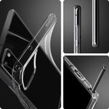 Противоударен Силиконов Калъф за Samsung Note 20, Spigen Liquid Crystal Case, Прозрачен (6)