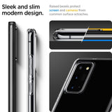 Противоударен Силиконов Калъф за Samsung Note 20, Spigen Liquid Crystal Case, Прозрачен (3)
