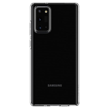 Противоударен Силиконов Калъф за Samsung Note 20, Spigen Liquid Crystal Case, Прозрачен (4)