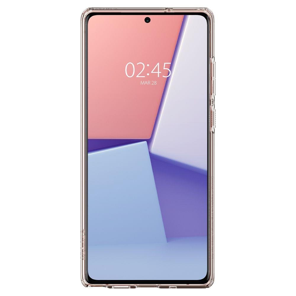 Противоударен Силиконов Калъф за Samsung Note 20, Spigen Liquid Crystal Case, Прозрачен (5)