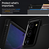 Противоударен Силиконов Калъф за Samsung Note 20 Ultra, Spigen Rugged Armor Case, Черен (5)