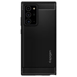 Противоударен Силиконов Калъф за Samsung Note 20 Ultra, Spigen Rugged Armor Case, Черен (4)