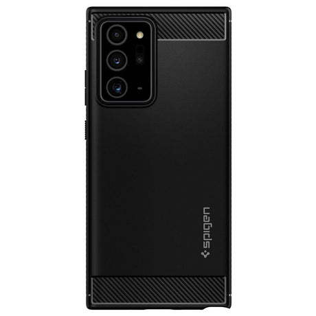 Противоударен Силиконов Калъф за Samsung Note 20 Ultra, Spigen Rugged Armor Case, Черен (4)