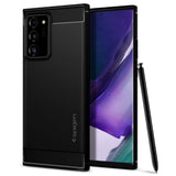 Противоударен Силиконов Калъф за Samsung Note 20 Ultra, Spigen Rugged Armor Case, Черен