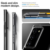 Противоударен Силиконов Калъф за Samsung Note 20 Ultra, Spigen Liquid Crystal Case, Прозрачен (3)