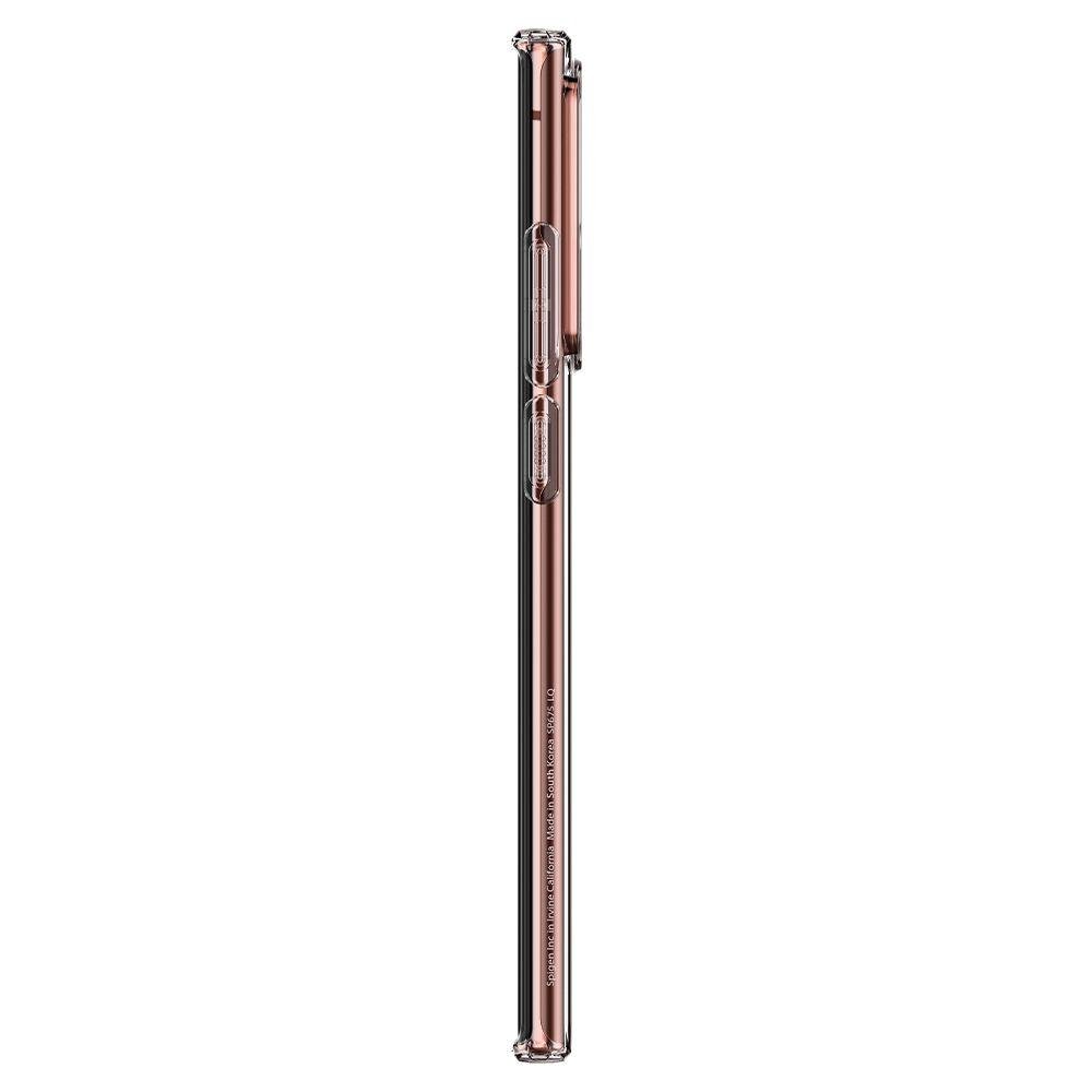 Противоударен Силиконов Калъф за Samsung Note 20 Ultra, Spigen Liquid Crystal Case, Прозрачен (7)