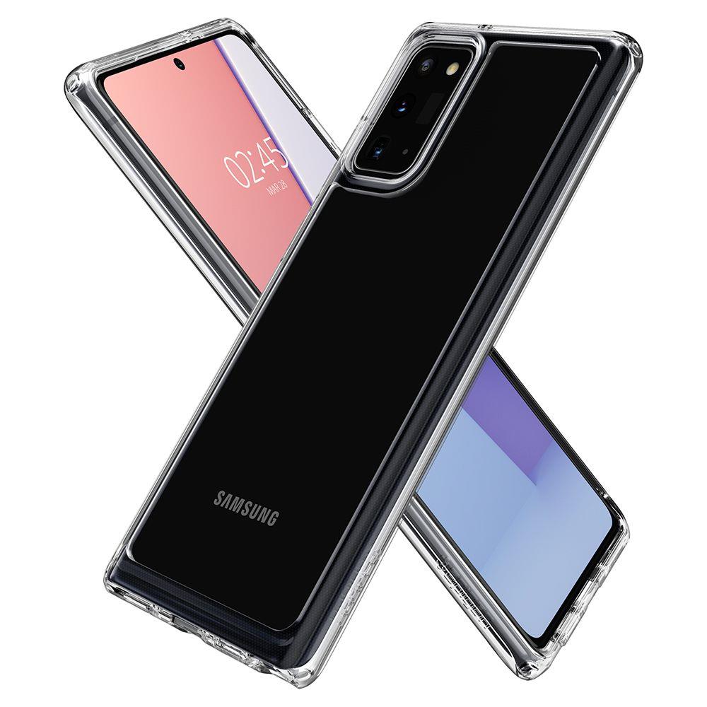 Противоударен Хибриден Калъф за Samsung Note 20, Spigen Ultra Hybrid Case, Прозрачен (2)