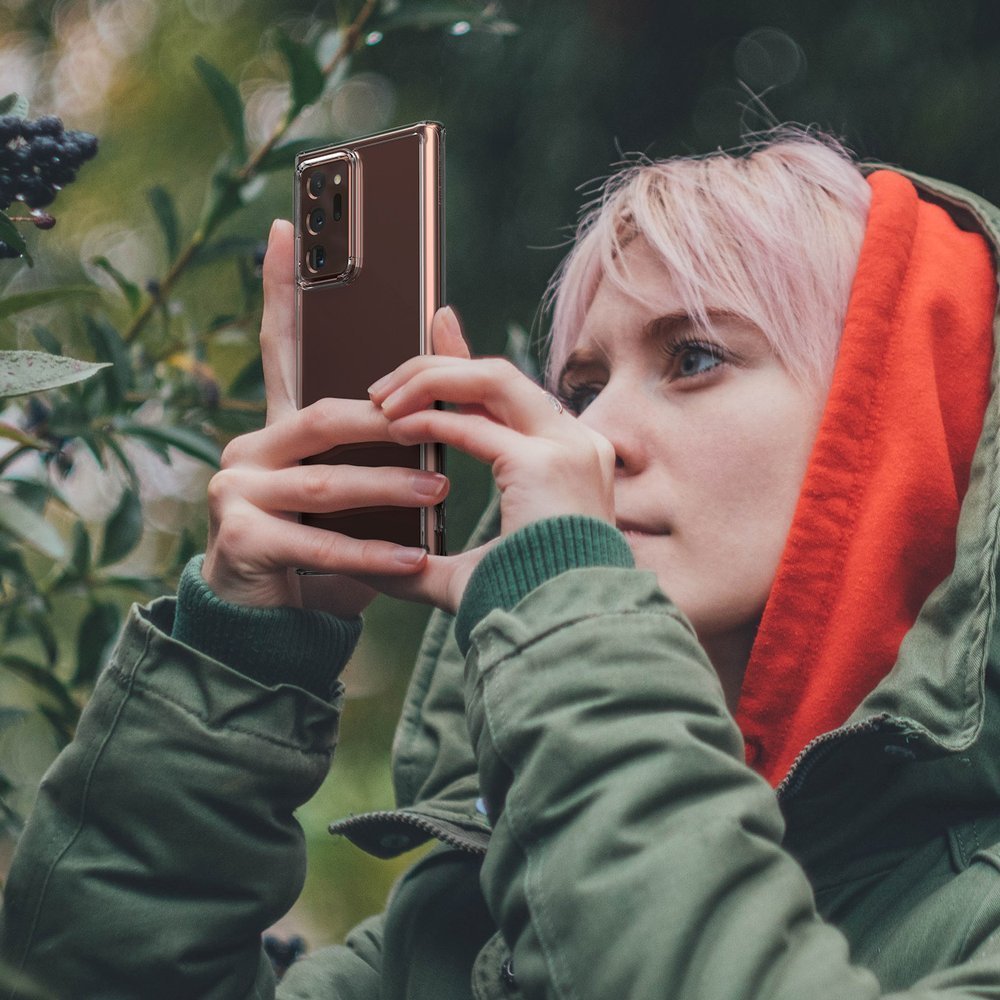 Противоударен Хибриден Калъф за Samsung Note 20 Ultra, Ringke Fusion Case, Прозрачен (7)