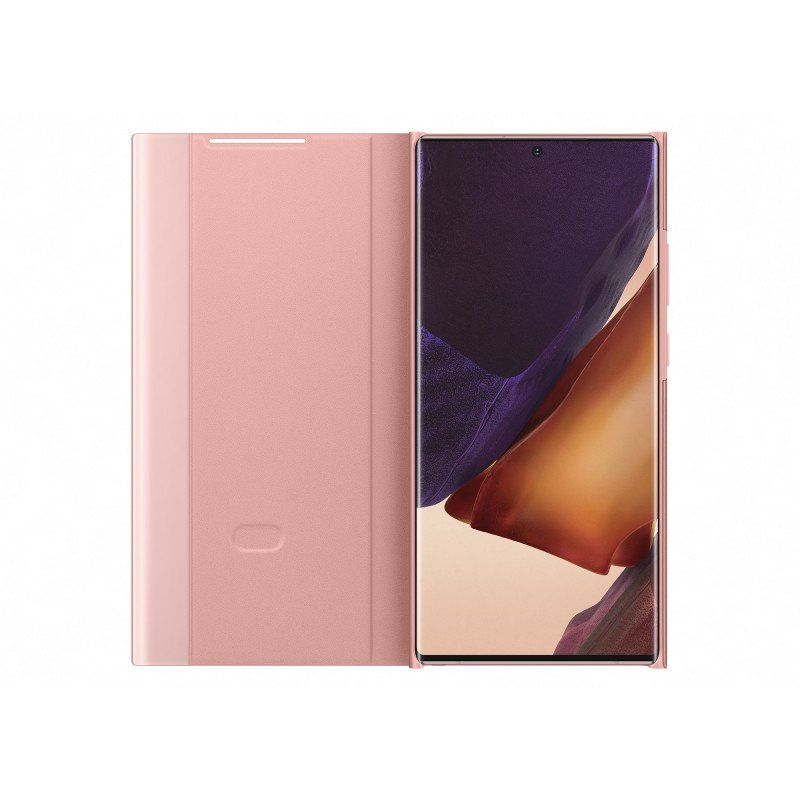 Оригинален Активен Калъф за Samsung Note 20 Clear View Cover Book Case Ef-Zn980cae, Кафяв (3)