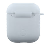 Калъф за Слушалки за Apple AirPods, Silicone Case & Carabiner, Бял (4)