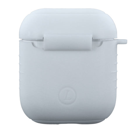 Калъф за Слушалки за Apple AirPods, Silicone Case & Carabiner, Бял (4)