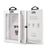 Луксозен Калъф за Samsung S20, Karl Lagerfeld Silicone Iconic Case, Розов (5)