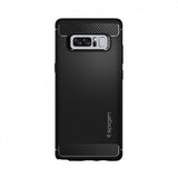 Противоударен Силиконов Калъф за Samsung Note 8, Spigen Rugged Armor Case, Черен (2)