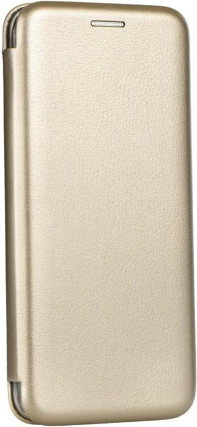 Кожен Калъф за Huawei Y6P, Forcell Elegance Book Case, Златист