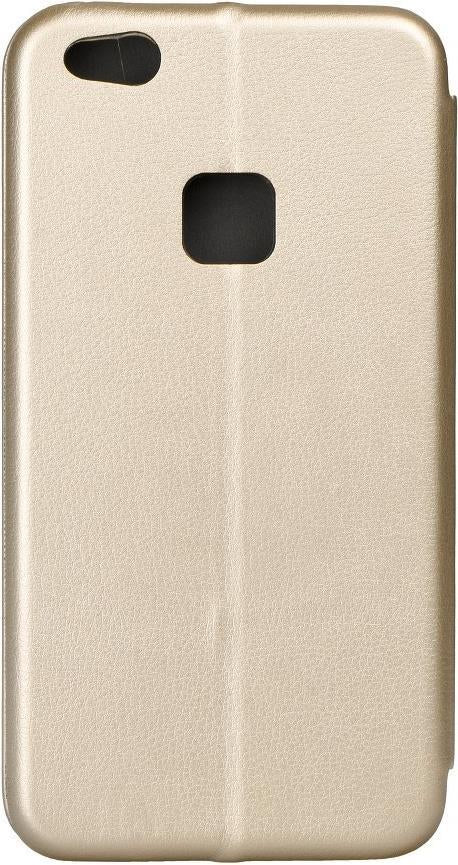 Кожен Калъф за Huawei P40 Lite E, Forcell Elegance Book Case, Златист (3)