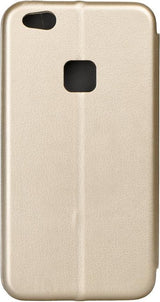 Кожен Калъф за Huawei P40 Lite E, Forcell Elegance Book Case, Златист (3)