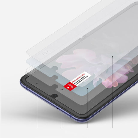 Гъвкав Протектор за Samsung Z Flip, Ringke Defender Glass, Прозрачен (6)
